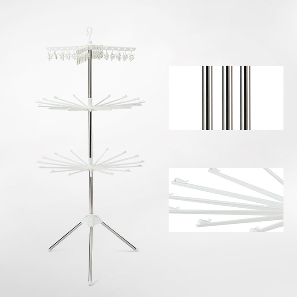 Foldable Drying Rack Stainless Steel, Hanger Assembly Structures Clothes Rack