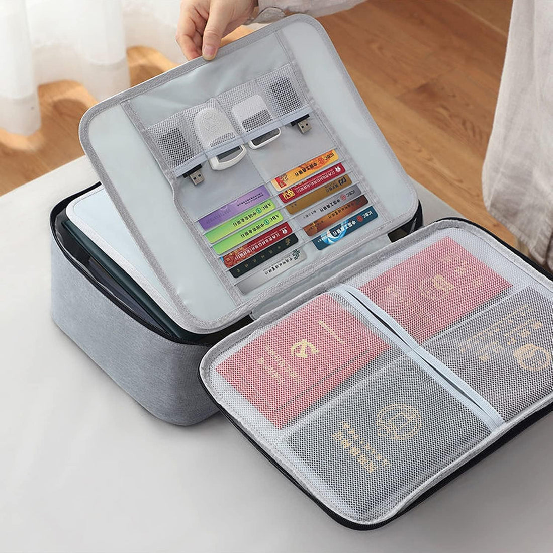 Waterproof Document Organizer Bag With Lock