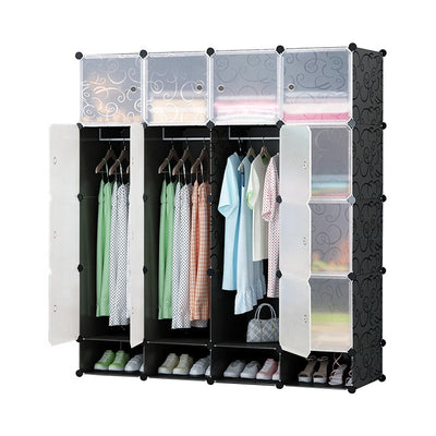 Plastic Wardrobe Closet Set, Self Assemble, Demountable Bedroom Set, Large, Sale
