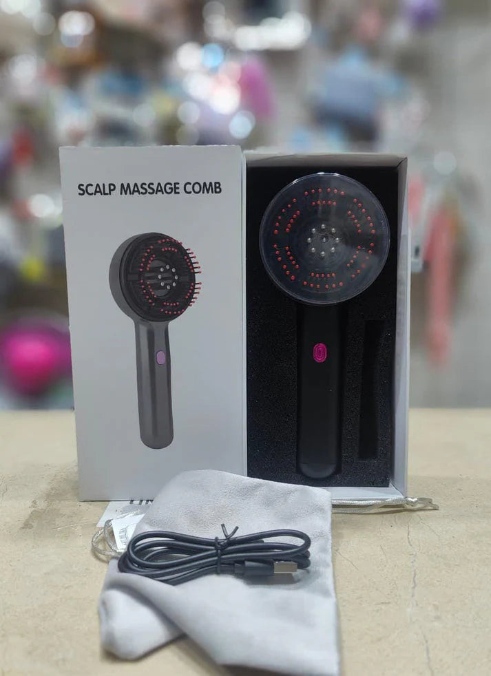Electric Vibration Scalp Massager & Hair Growth Brush