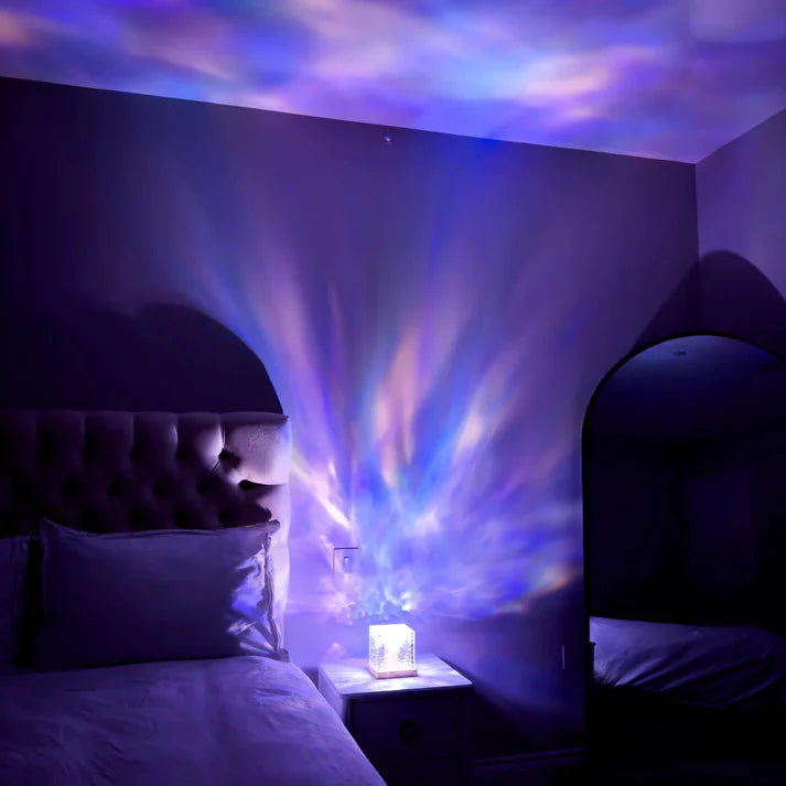 Ocean Wave Projector Lamp – Aurora Water Ripple Night Light for Bedroom