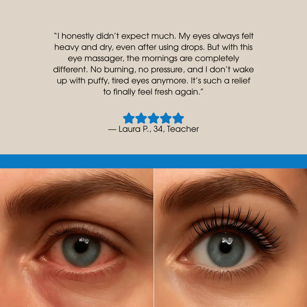 Heated Eye Massager – Relax Tired Eyes & Reduce Stress