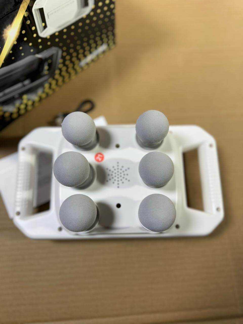 6-Head Fascia Muscle Massager Gun – Deep Tissue Relief for Back, Waist, and Legs