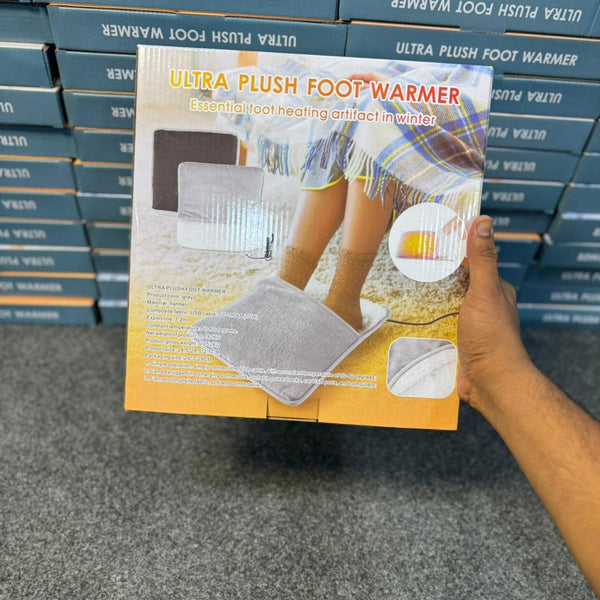 Electric Foot Warmer Pad – USB Heated Plush Mat for Cozy Winter Comfort