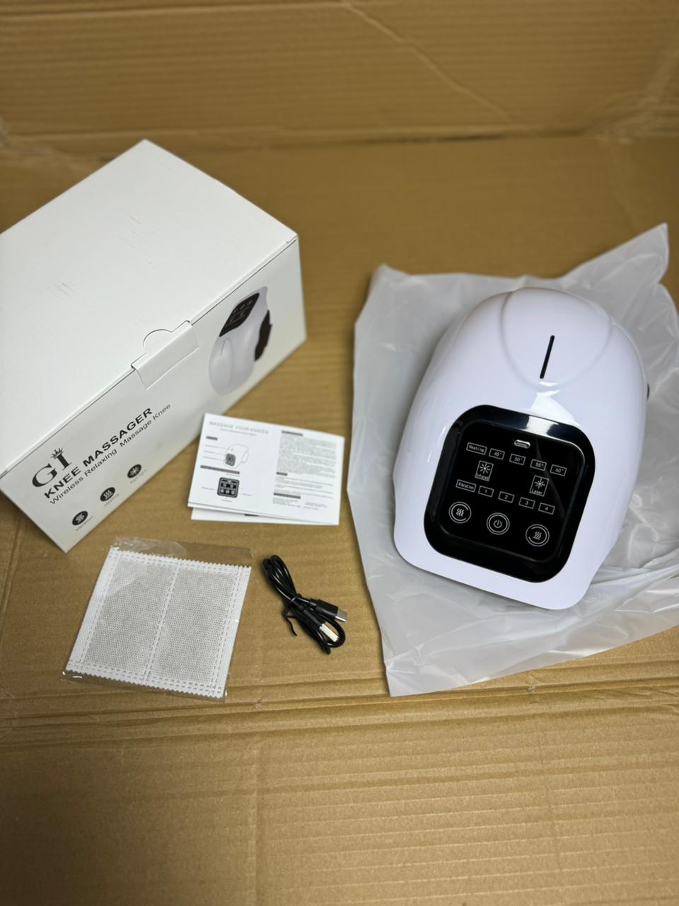 Cordless Smart Knee Massager – Vibration Therapy for Joint Pain Relief