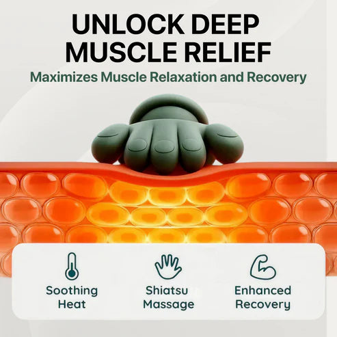 Wireless 4D Shiatsu Neck & Back Massager with Heat Therapy