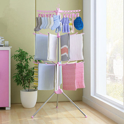 Foldable Drying Rack Stainless Steel, Hanger Assembly Structures Clothes Rack