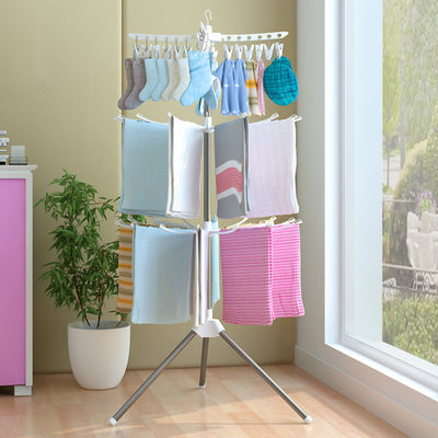 Foldable Drying Rack Stainless Steel, Hanger Assembly Structures Clothes Rack