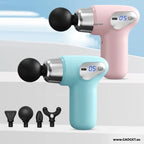 Main Bazaar Compact Muscle Massage Gun – Deep Tissue Relief with 4 Heads