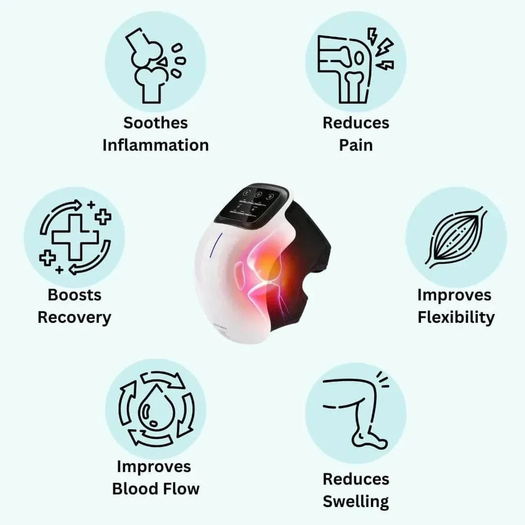 Main Bazaar Cordless Smart Knee Massager – Vibration Therapy for Joint Pain Relief