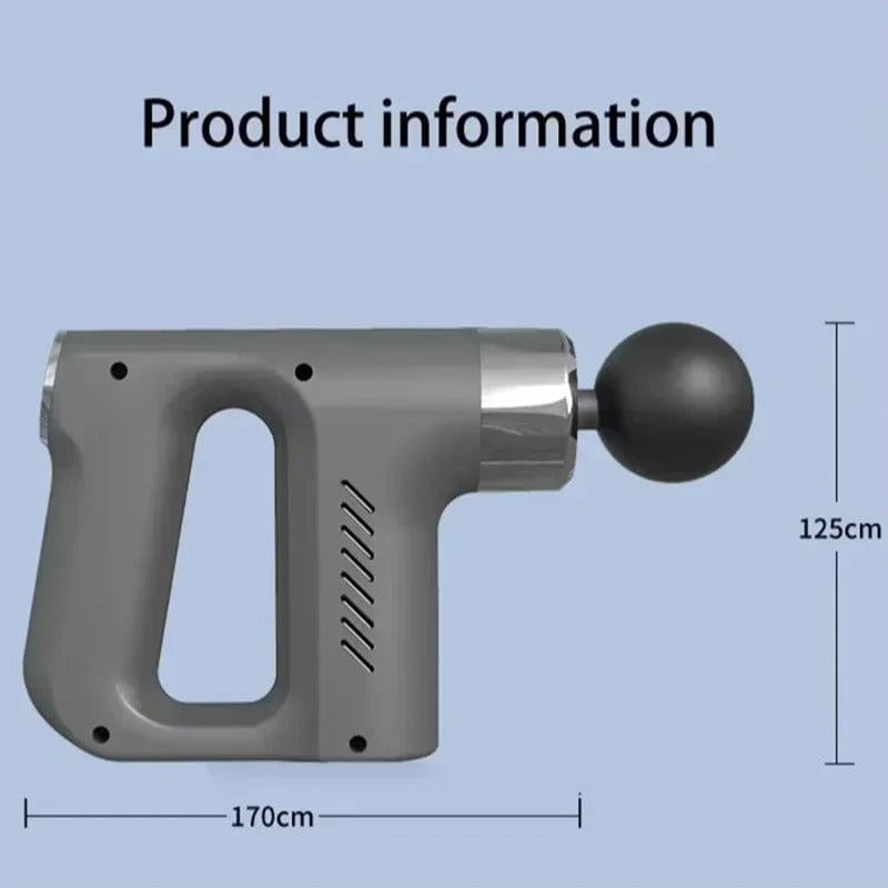 Main Bazaar Deep Tissue Massage Gun – Mini Fascia Massager with 4 Heads for Muscle Relief