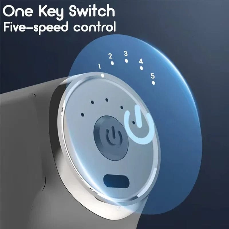 Main Bazaar Deep Tissue Massage Gun – Mini Fascia Massager with 4 Heads for Muscle Relief