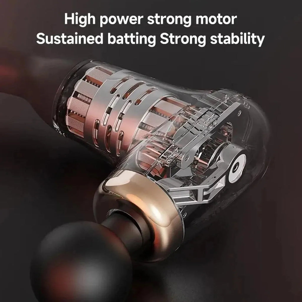 Main Bazaar Deep Tissue Massage Gun – Target Hard-to-Reach Areas with 4 Heads