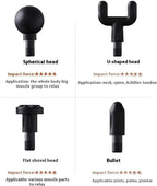 Main Bazaar Deep Tissue Massage Gun – Target Hard-to-Reach Areas with 4 Heads