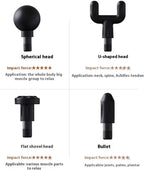 Main Bazaar Deep Tissue Massage Gun – Target Hard-to-Reach Areas with 4 Heads