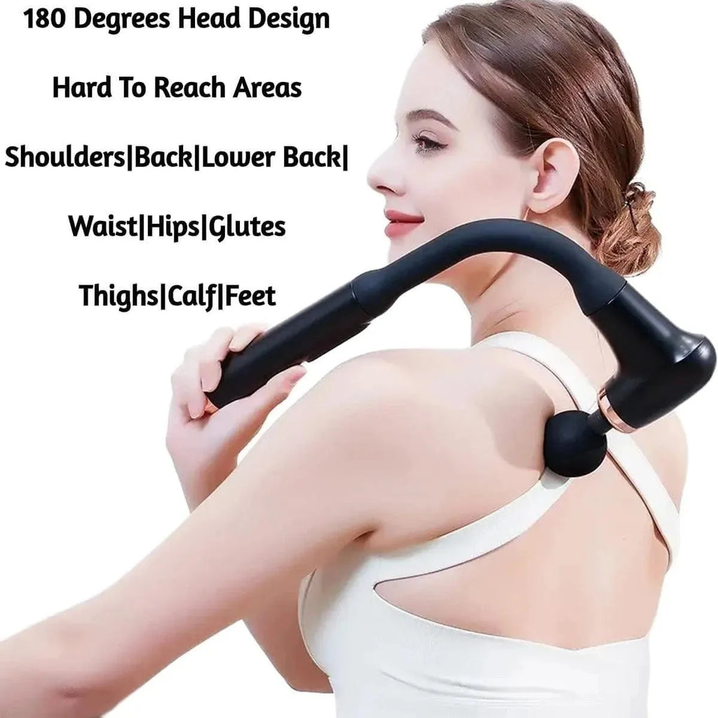 Main Bazaar Deep Tissue Massage Gun – Target Hard-to-Reach Areas with 4 Heads
