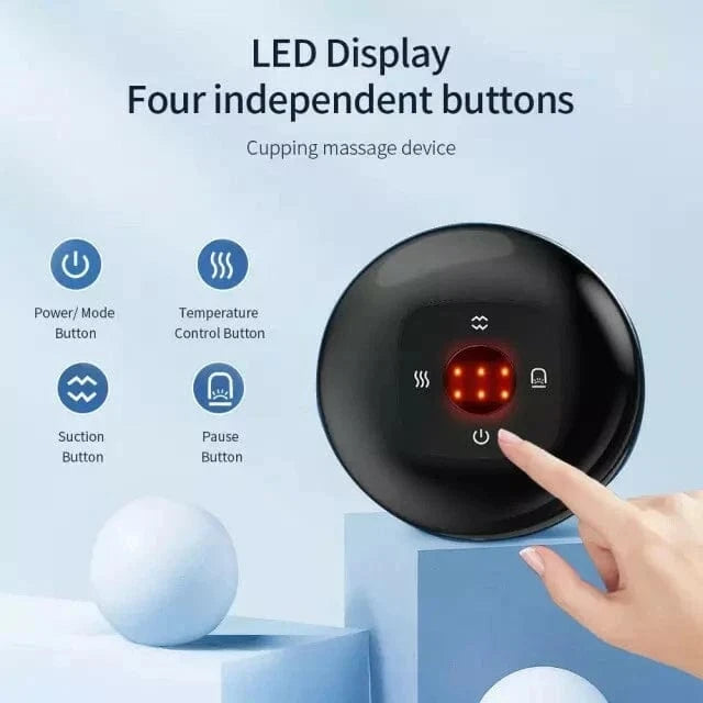 Main Bazaar Electric Cupping Massager with Infrared Therapy – Pain Relief & Muscle Recovery