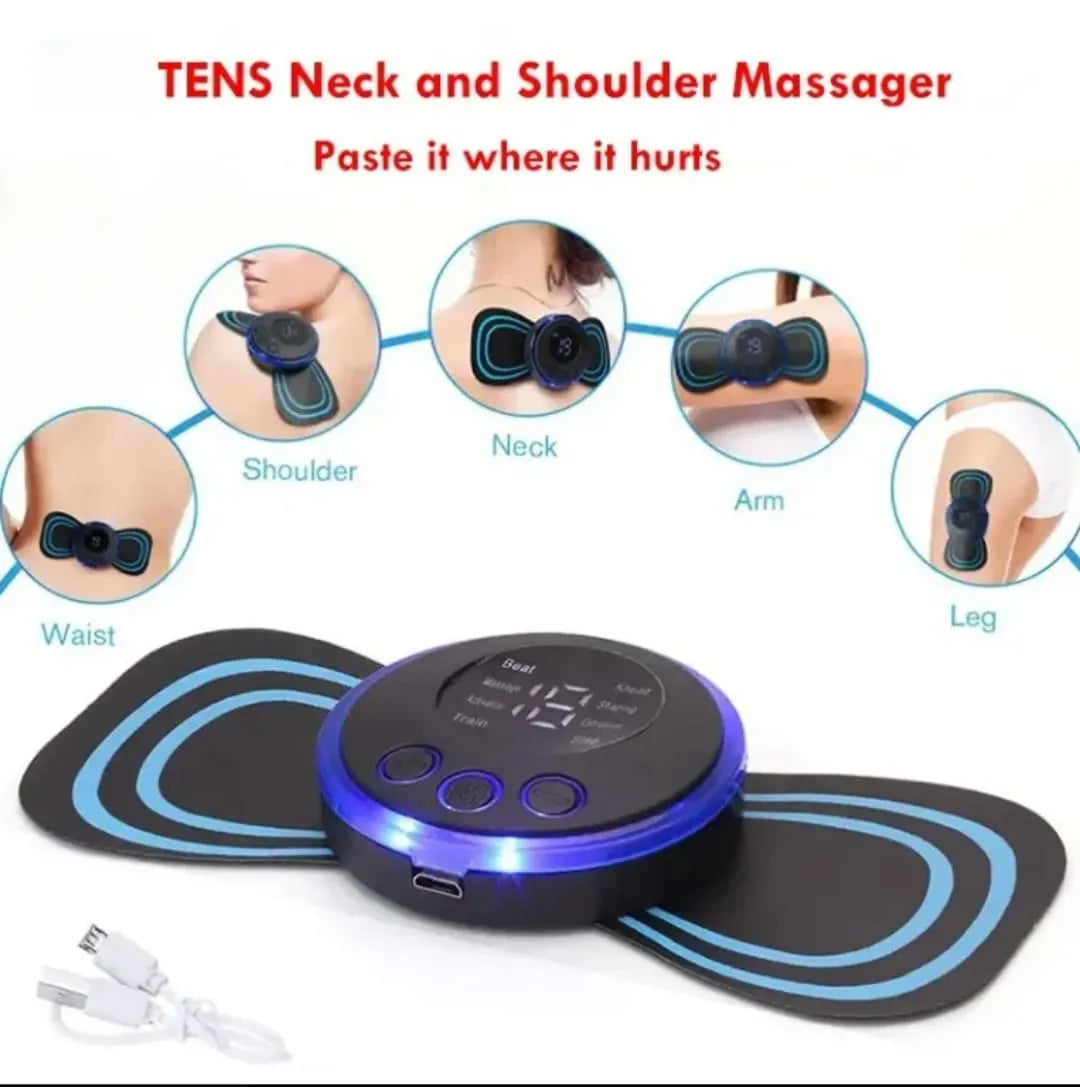Main Bazaar Electric EMS Neck & Back Massager – Portable Pain Relief Patch
