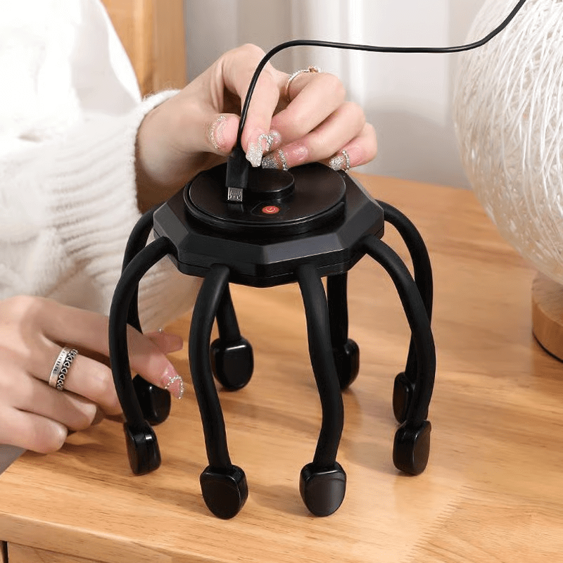 Main Bazaar Electric Octopus Scalp Massager – Smart Multi-Point Claw Head for Relaxation