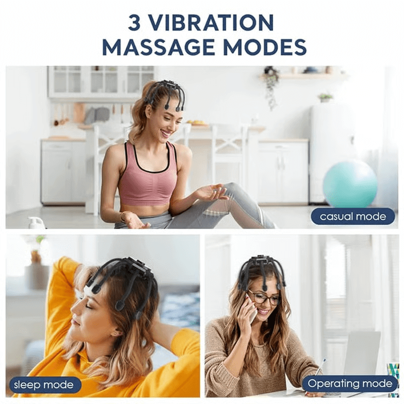 Main Bazaar Electric Octopus Scalp Massager – Smart Multi-Point Claw Head for Relaxation