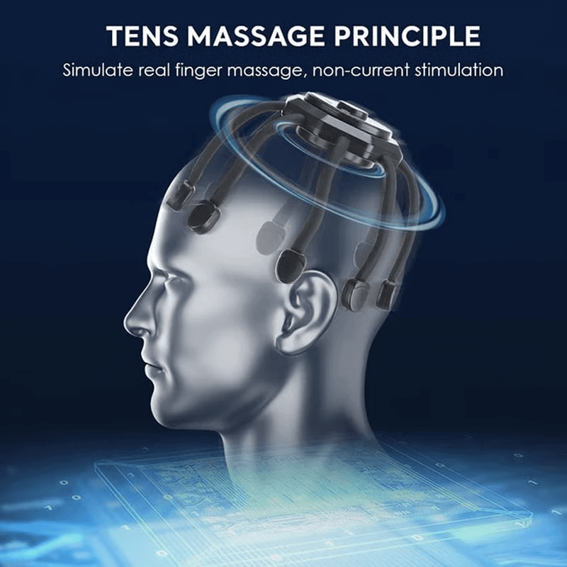 Main Bazaar Electric Octopus Scalp Massager – Smart Multi-Point Claw Head for Relaxation