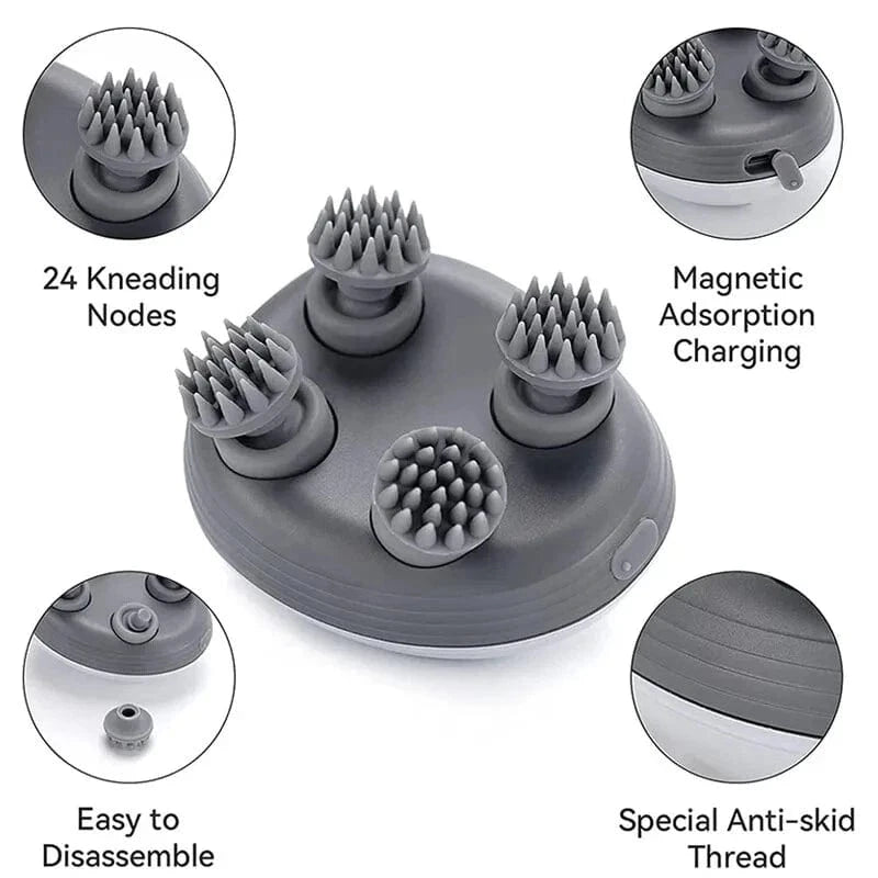 Main Bazaar Electric Scalp & Body Massager – Stress Relief for Head, Neck & Shoulders