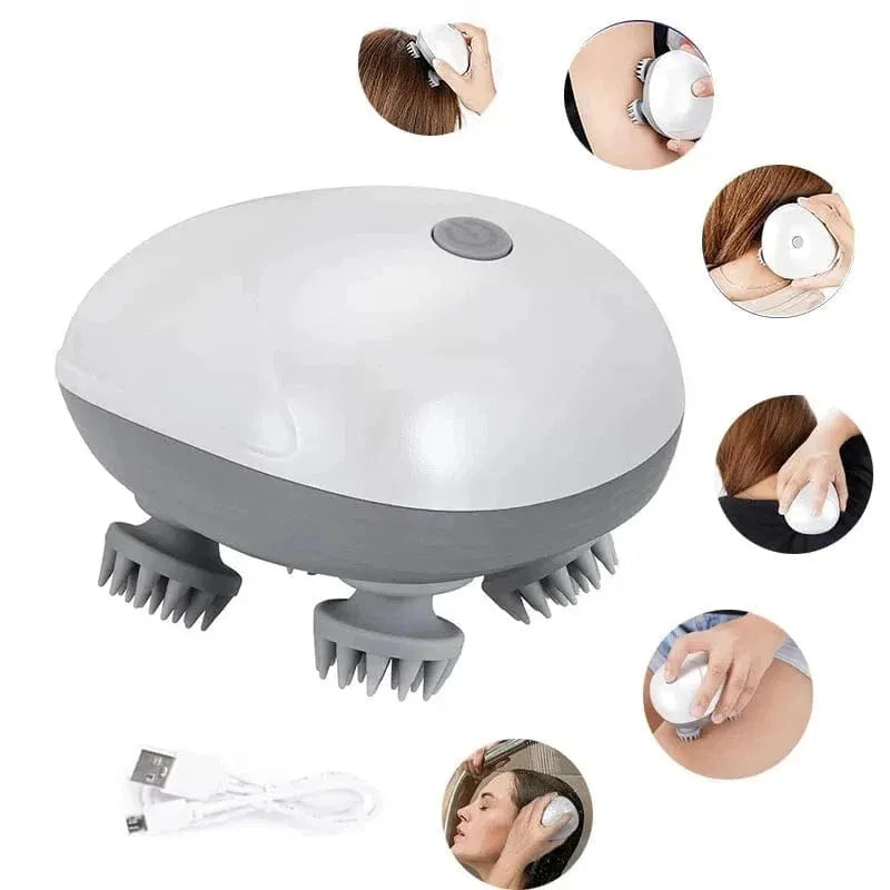 Main Bazaar Electric Scalp & Body Massager – Stress Relief for Head, Neck & Shoulders