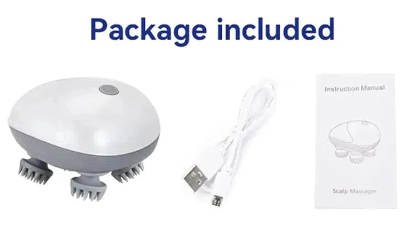 Main Bazaar Electric Scalp & Body Massager – Stress Relief for Head, Neck & Shoulders