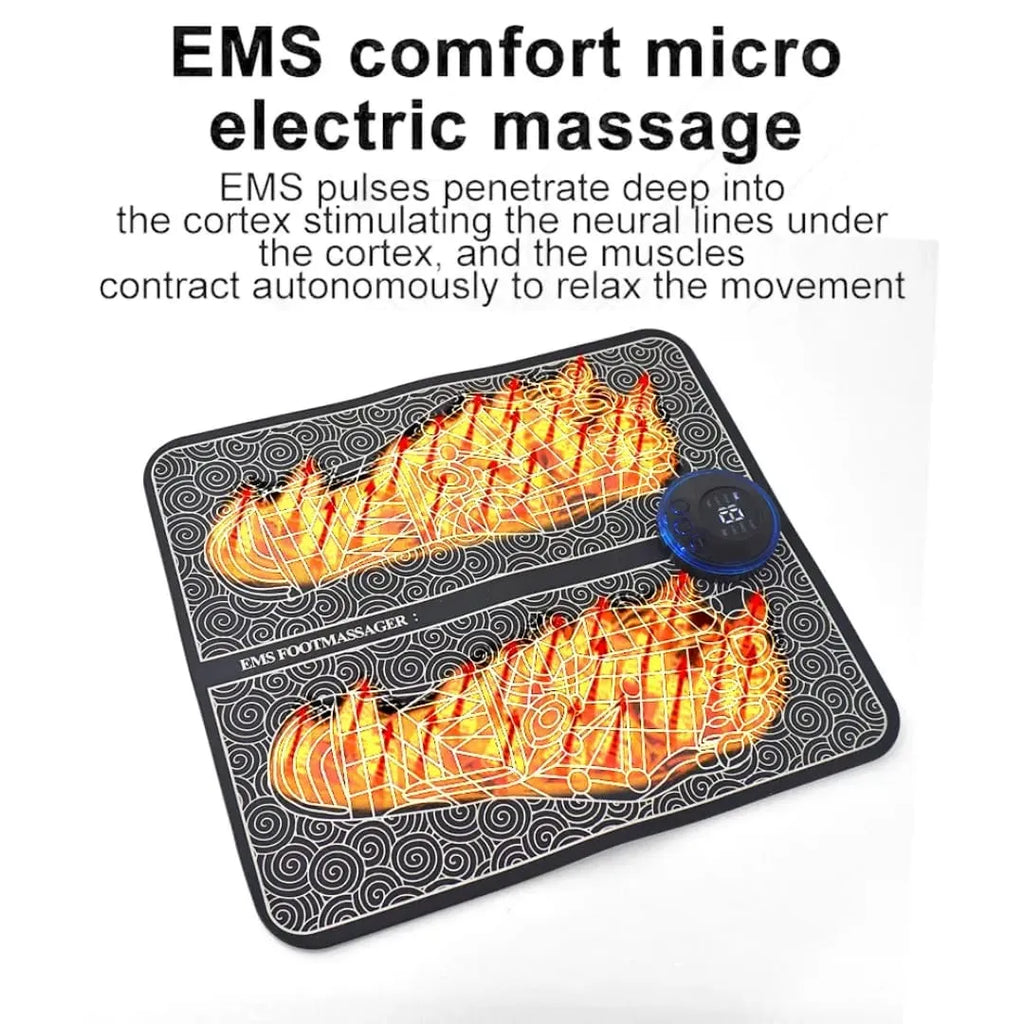 Main Bazaar EMS Electric Foot Massager Pad – Leg Circulation & Pain Relief Machine