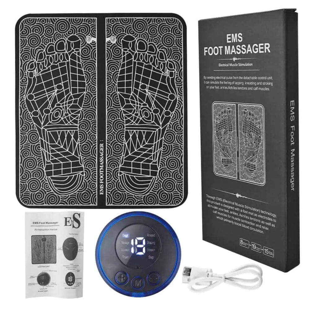 Main Bazaar EMS Electric Foot Massager Pad – Leg Circulation & Pain Relief Machine