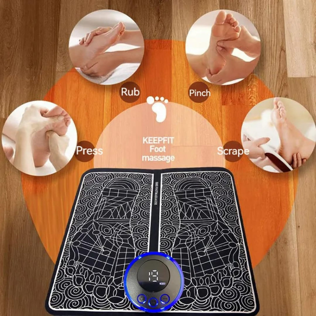Main Bazaar EMS Electric Foot Massager Pad – Leg Circulation & Pain Relief Machine