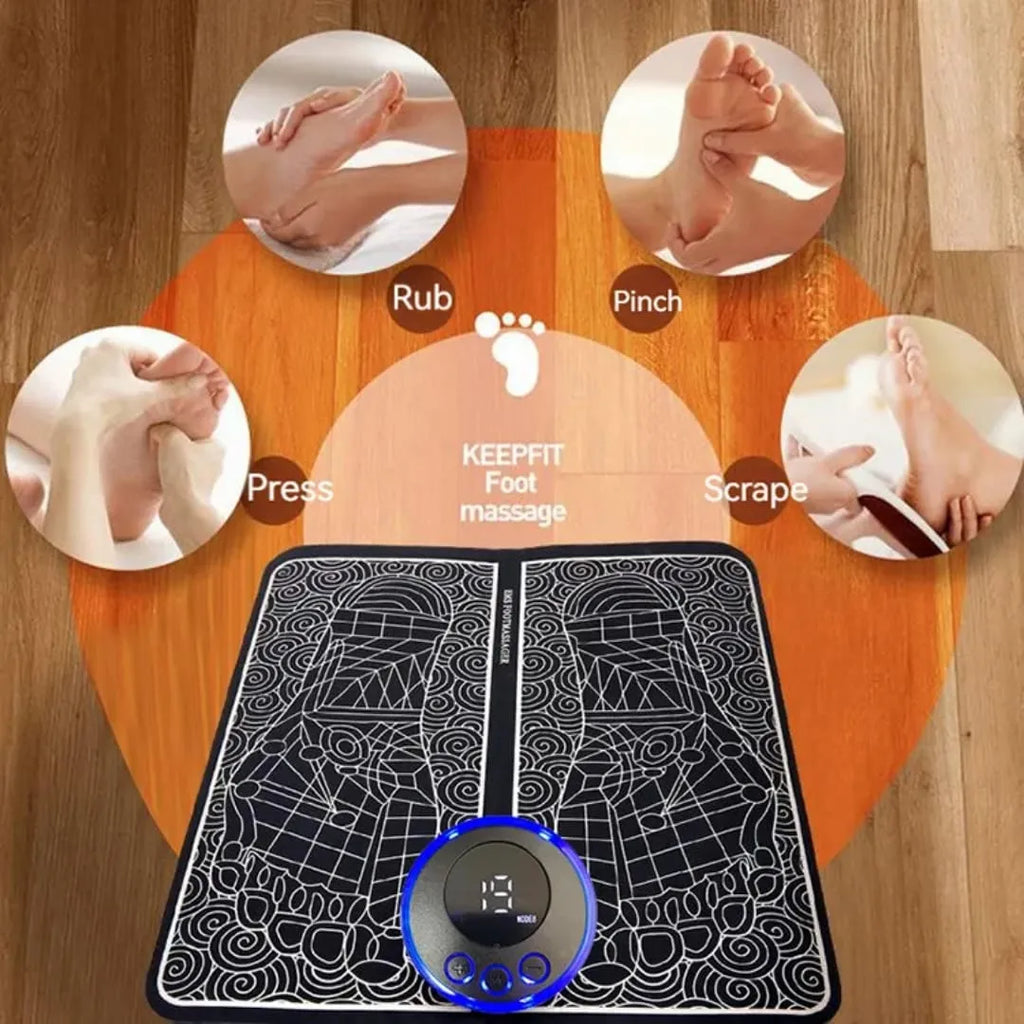 Main Bazaar EMS Electric Foot Massager Pad – Leg Circulation & Pain Relief Machine