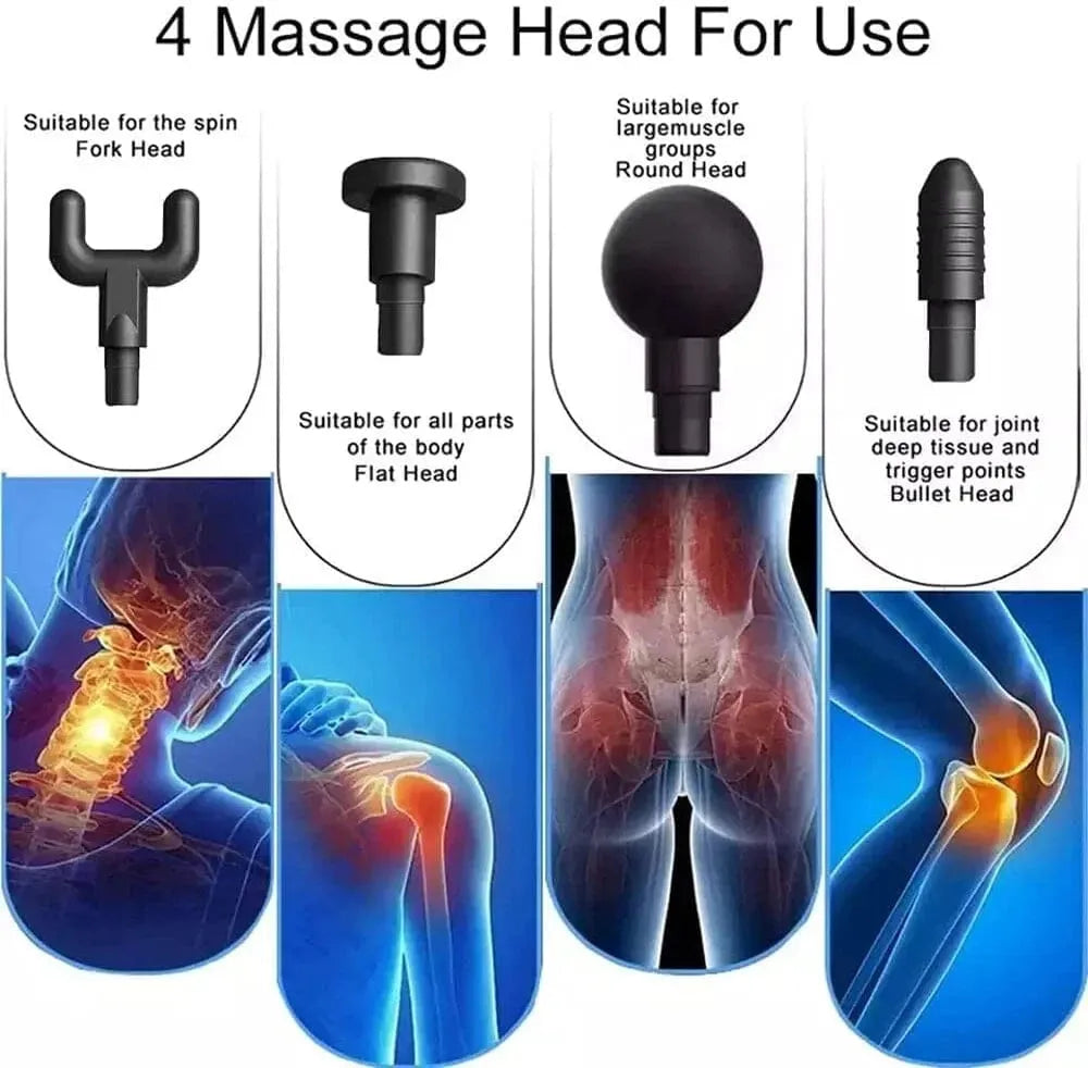 Main Bazaar Fascial Massage Gun BLD-740 – Deep Tissue Muscle Recovery & Pain Relief