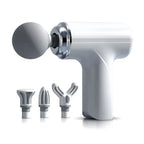 Main Bazaar Handheld Deep Tissue Massage Gun – 4 Heads, 6 Speeds, Portable Pain Relief