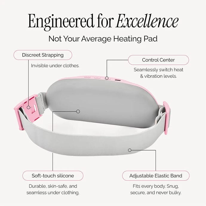 Main Bazaar Heating Pad for Period Cramps – Heat Massage & Vibration Therapy