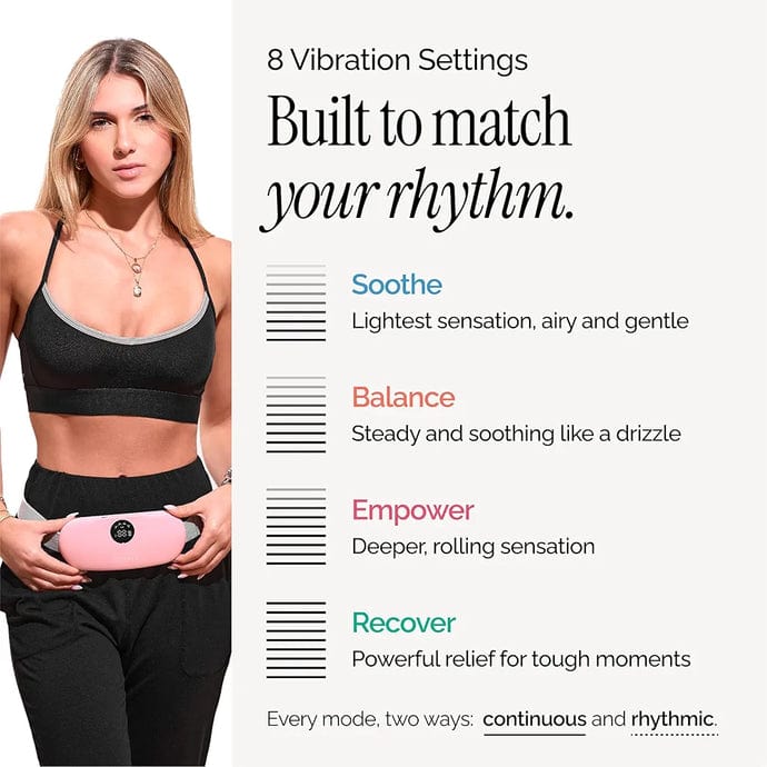 Main Bazaar Heating Pad for Period Cramps – Heat Massage & Vibration Therapy