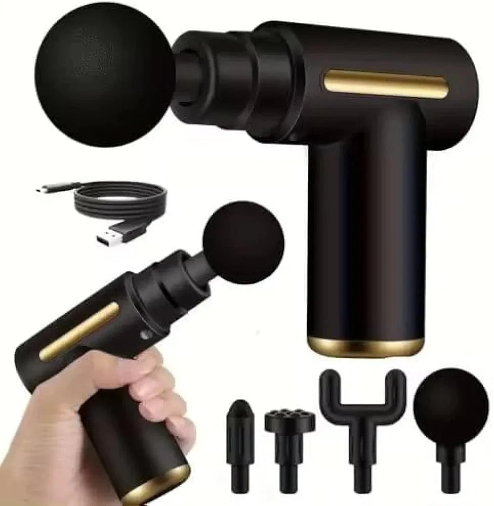 main bazaar Mini Massage Gun – Portable Deep Tissue Percussion Massager with 6 Speeds