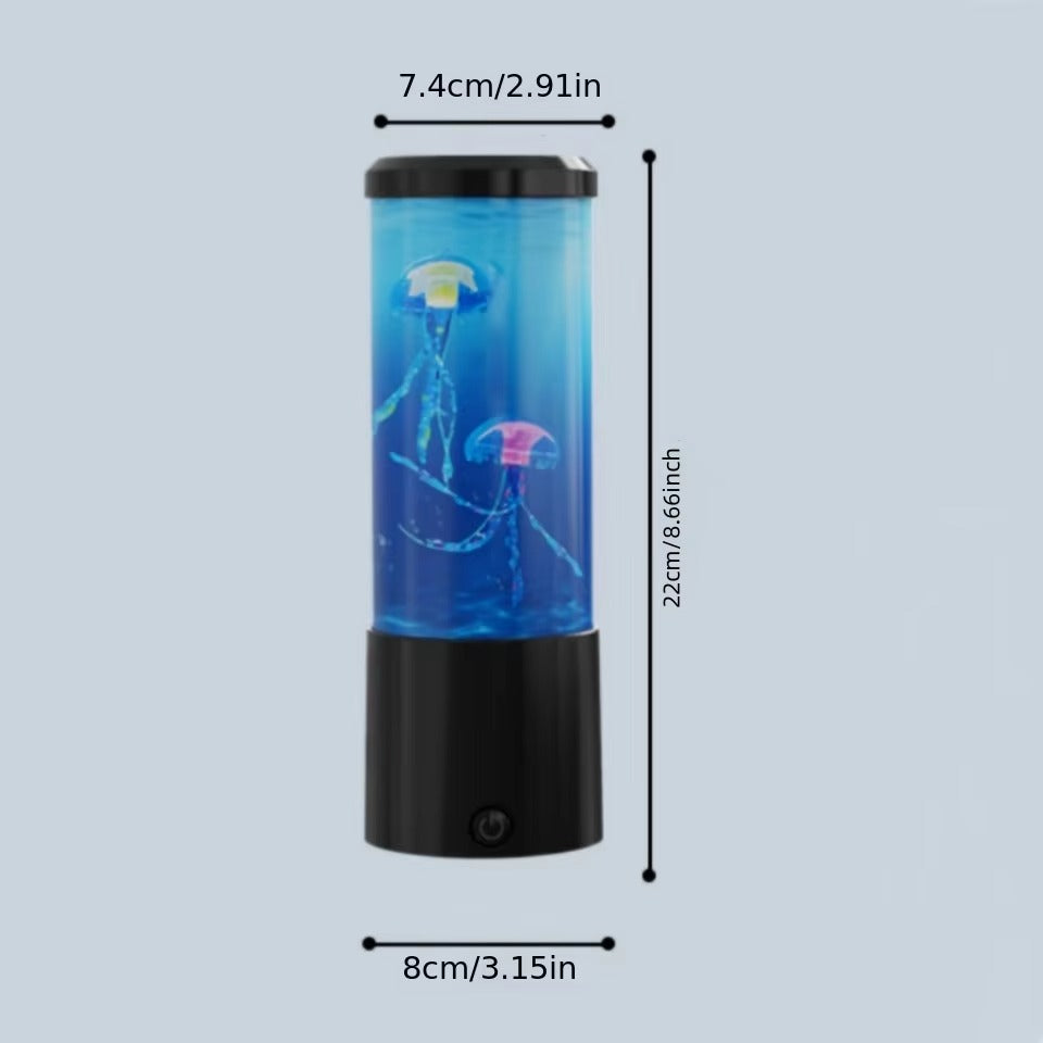 LED Jellyfish Lava Lamp – Relaxing Aquarium Mood Light for Bedroom & Desk Decor