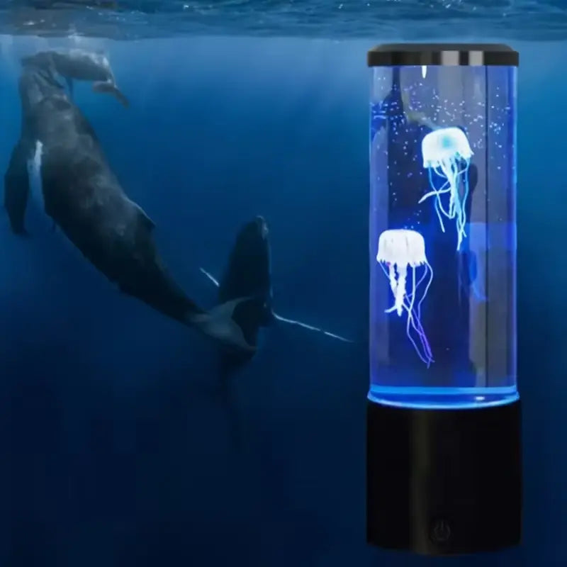 LED Jellyfish Lava Lamp – Relaxing Aquarium Mood Light for Bedroom & Desk Decor