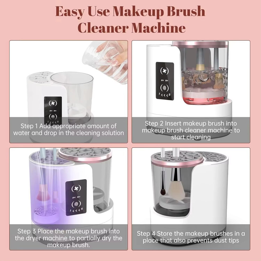 3-in-1 Electric Makeup Brush Cleaner & Dryer