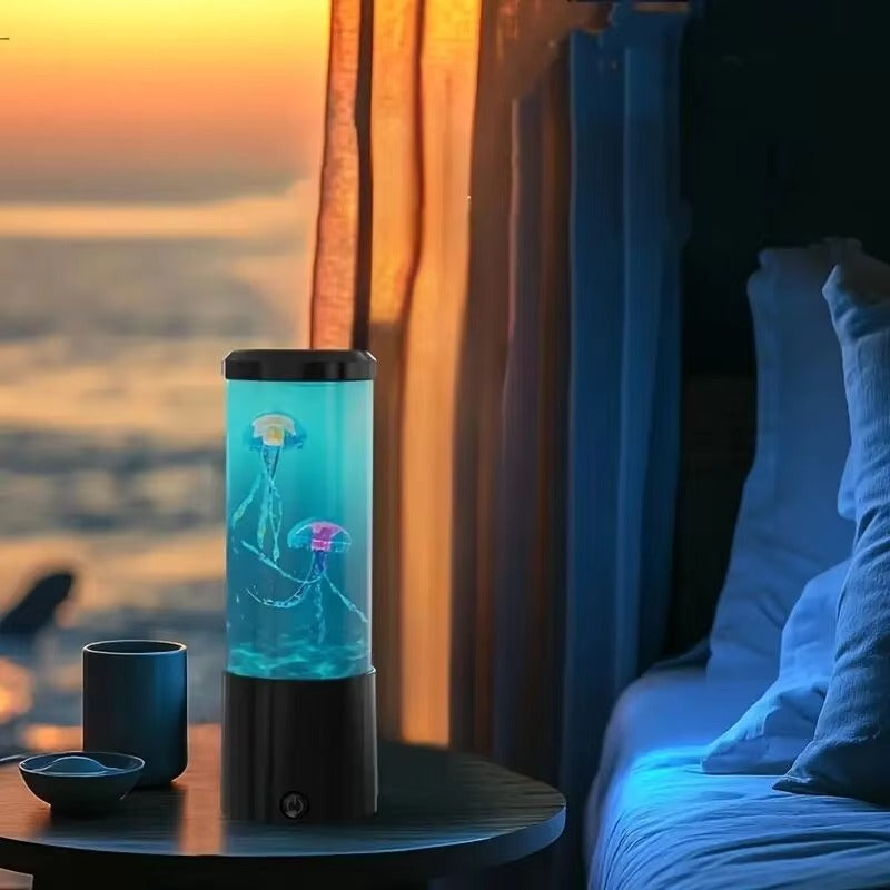 LED Jellyfish Lava Lamp – Relaxing Aquarium Mood Light for Bedroom & Desk Decor