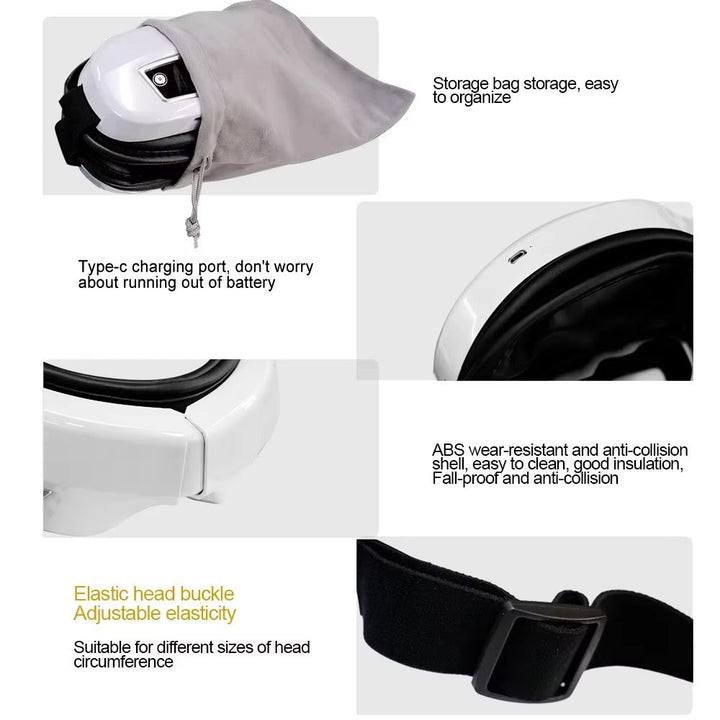 Heated Eye Massager – Relax Tired Eyes & Reduce Stress