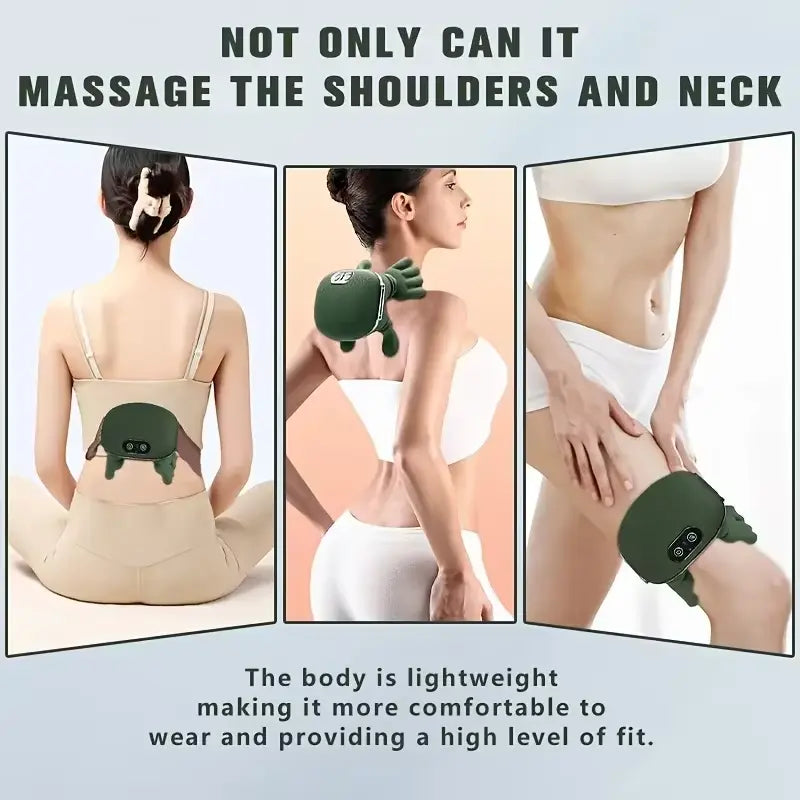 Wireless 4D Shiatsu Neck & Back Massager with Heat Therapy