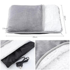 Electric Foot Warmer Pad – USB Heated Plush Mat for Cozy Winter Comfort