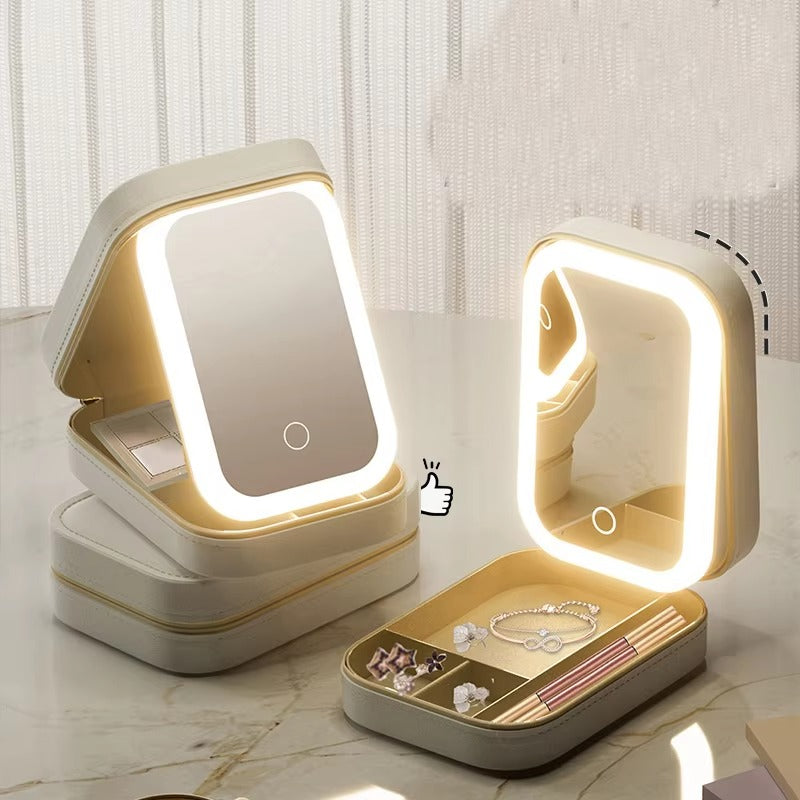 LED Makeup Box with Mirror & Light
