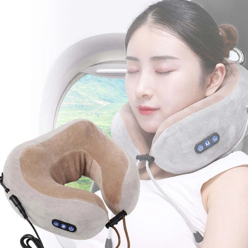 My Store Neck & Shoulder Massager with Heat – Portable Memory Foam Massage Pillow