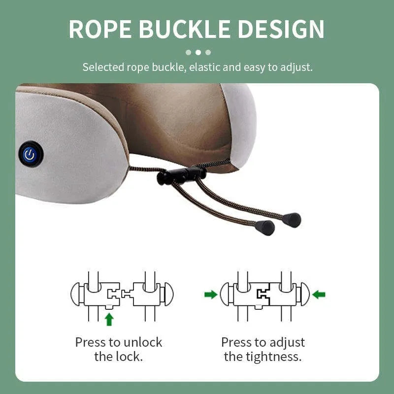 My Store Neck & Shoulder Massager with Heat – Portable Memory Foam Massage Pillow