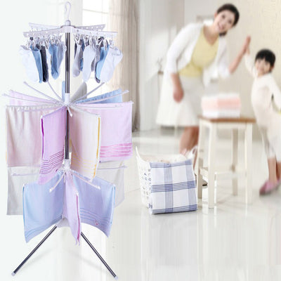 Foldable Drying Rack Stainless Steel, Hanger Assembly Structures Clothes Rack
